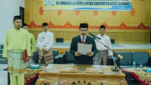 Pj Bupati Aceh Tamiang Lantik 6 Pejabat Eselon III dan IV
