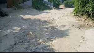 Selama 12 Tahun Tidak Kunjung Juga Diperbaiki, Warga Masyarakat Desa Cipangeran Keluhkan Akses Jalan Rusak Depan Kantor Desa