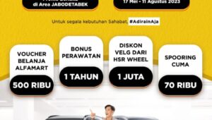 Gencar Pameran Otomotif, Adira Finance Bikin Minder Kompetitor Leasing:Buka Lagi Sobat Adira Finance Expo di Living Plaza Cikarang Sampai 11 Juni 2023