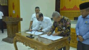 Pj Bupati Meurah Teken MOU bersama BSI