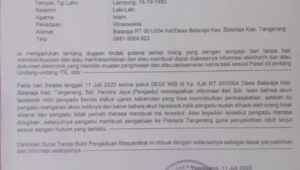 Klarifikasi Postingan Facebook, Akun FB Hendra Jaya Di Bajak Meminta Pihak Berwajib Segera Ungkap