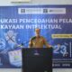 Pj. Bupati Aceh Tamiang Dr. Drs. Meurah Budiman, SH, MH, saat membuka kegiatan Edukasi Pencegahan Pelanggaran Kekayaan Intelektual (HAKI) di Grand Arya Hotel, Selasa 29 Agustus 2023.