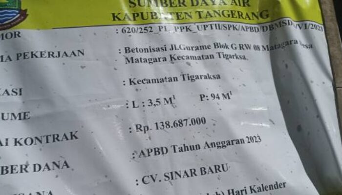 Di Duga Tidak Amanah, Pembangunan Betonisasi jl Gurame Blok G Di Perum Mustika Di Duga Kurangi Ketebalan
