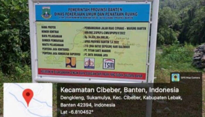 Pembangunan Jalan Ruas Cipanas – Warung Banten Bersumber Dari Apbd Propinsi Banten TA 2022 di Duga Sarat Penyimpangan