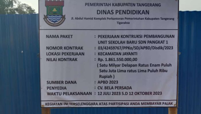 Klarifikasi Pihak Pelaksana :  Terkait Dugaan Proyek Pembangunan Gedung Baru SDN Pangkat Curi Star