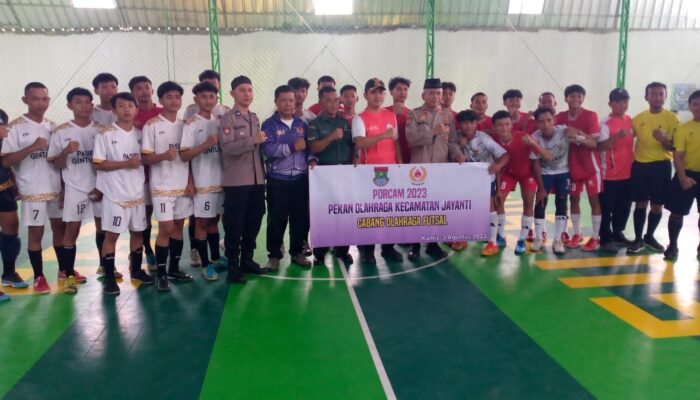 Opening Turnamen Futsal Forcam Kecamatan Jayanti Resmi Dibuka Oleh Camat Jayanti
