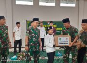 Danramil 13/Csk Dampingi Danrem 052/Wkr Kunjungi Ponpes Daar El Qolam Giat Jumat Berkah