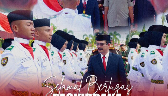 Pj Bupati Aceh Tamiang Kukuhkan Pasukan Pengibar Bendera