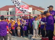 Akibat 2 tahun Copid Masyarakat Kecamatan Jayanti, Antusias Ikuti Jalan Sehat Semarak HUT Kemerdekaan RI Ke -78.