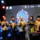 Poto : Bersama Forkopimda Aceh Tamiang Pj. Bupati Aceh Tamiang menabuh gendang tanda dibukanya pameran Promosi Adat dan Budaya Aceh Tamiang.