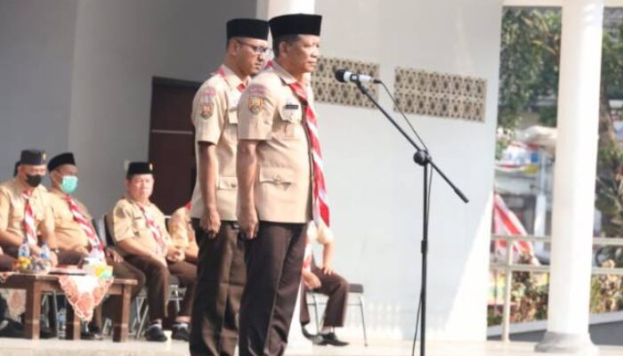 SekDa Kota Bekasi Pimpin Upacara HUT Pramuka Ke 62 Tahun