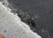 Diduga Kurangi Volume Bahan Peningkatan jln Panumbangan-Panjalu Baru Beres Sudah Ruksak “Retak”Retak