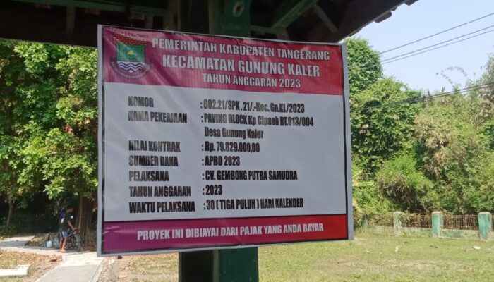 Proyek Paving Blok Kuburan Kampung Cipaeh Dinilai Asal Jadi Dan Mengurangi Ukuran Spesifikasi