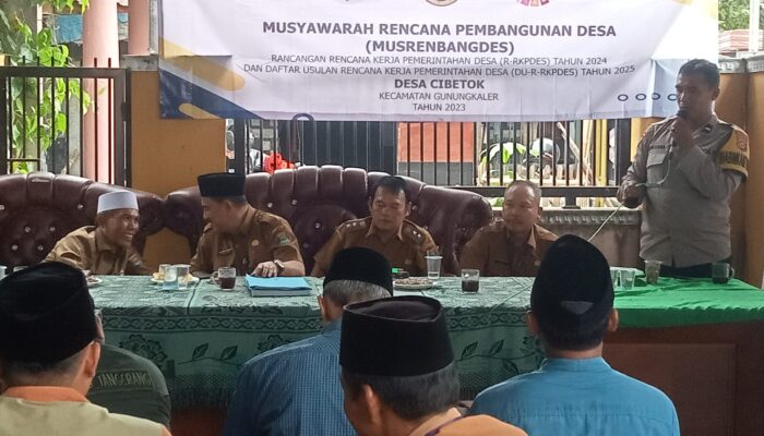 Pemdes Cibetok  Penetapan RKPDes 2024 2025 dan DU-RKPDes Dalam Kegiatan ( Musrenbangdes)