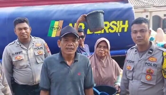 Gratis.. Polsek Balaraja Kembali Salurkan Air Bersih ke Warga Kp. Kemayungan Kaliasin Sukamulya, AKP Badri Hasan; Polri Peduli Masyarakat