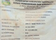 Diduga Bokbroknya Pengawasan Serta Uji Lelang Tidak Sesuai :TK PGRI Menjadi Sarang Bisnis Rekanan/ Berbau Korupsi Dinas Pendidikan Kab Tasikmalaya