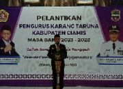 Ega Anggara di Lantik Ketua Karang Taruna “Masa Bakti 2023-2028