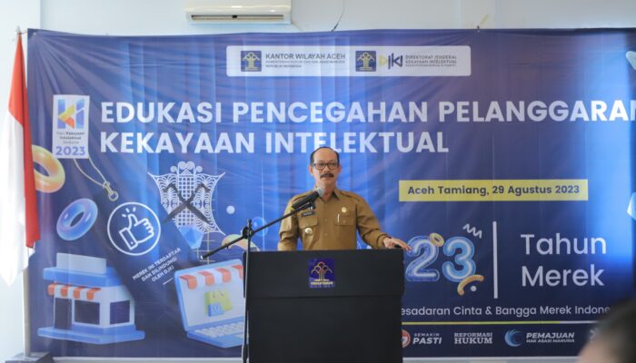 Pj Bupati Meurah Buka Edukasi Pencegahan Pelanggaran Kekayaan Intelektual