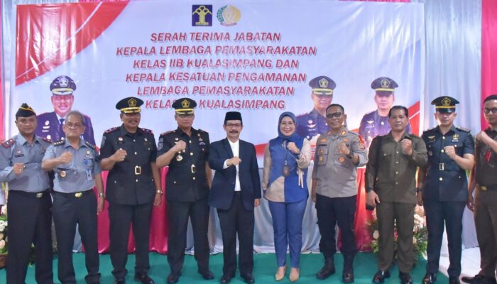 Pj Bupati Meurah Saksikan Sertijab Kalapas Kelas IIB Kualasimpang