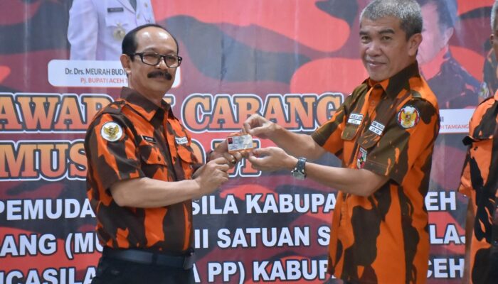 Pj Bupati Meurah  Membuka Muscab ke IV Pemuda Pancasila & Muscab ke II Sapma PP 2023