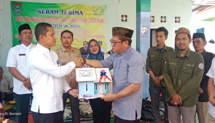UPK Kecamatan Jayanti Serah Terima 60 Unit Bantuan BSR2RTLH TA 2023
