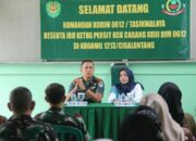 Dandim 0612/Tasikmalaya didampingi Ibu Ketua Persit KCK Cab XXIII Rem 062 PD III/SLW Lakukan Kunker Ke Koramil 1213/Cigalontang dan Ke Koramil 1212/Leuwisari