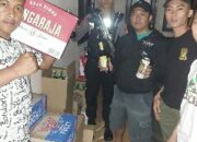 Patroli Samapta Polres Tasikmalaya Kota, Amankan Minibus Angkut Puluhan Dus Miras