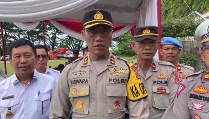 Operasi Lilin 2023, Kapolres Tanggamus Pimpin Apel Gelar Pasukan