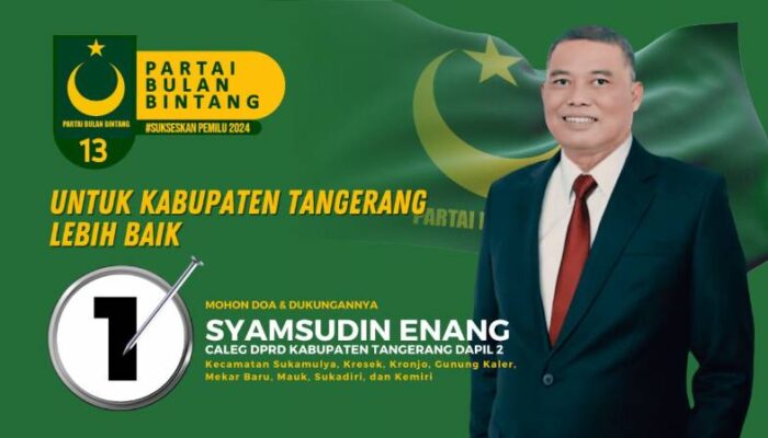 PBB Berikan Harapan Baru dengan Syamsudin Enang sebagai Caleg DPRD Kabupaten Tangerang Dapil 2