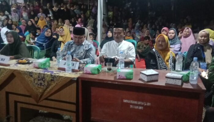 Kades Suardi dan Masyarakat Desa Pasir Ampo, Gelar Berbagai Lomba Bertema Religius