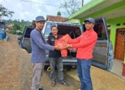 Forum Pokmas Ciamis Bekerjasama Dinsos Berikan Bantuan Korban Bencana Longsor Dusun Nangka Pandak