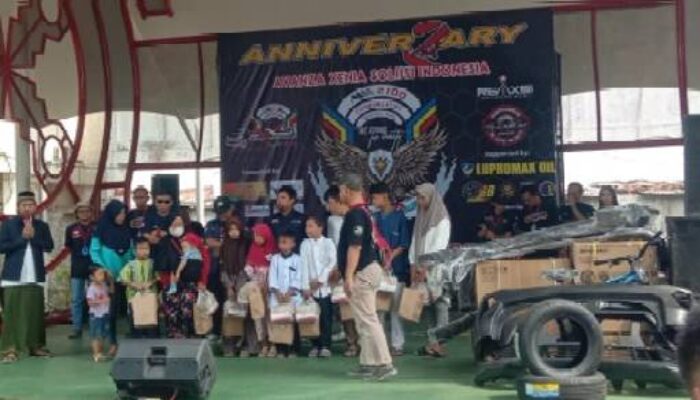 Anniversary ke-2 Komunitas AXSI MM2100, Adakan Bakti Sosial Santuni Anak Yatim