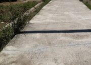 Telan Anggaran Dana Desa 2023 Rp100 juta Lebih, Rabat Beton Belum Setahun di Kampung Gelung Sudah Rusak