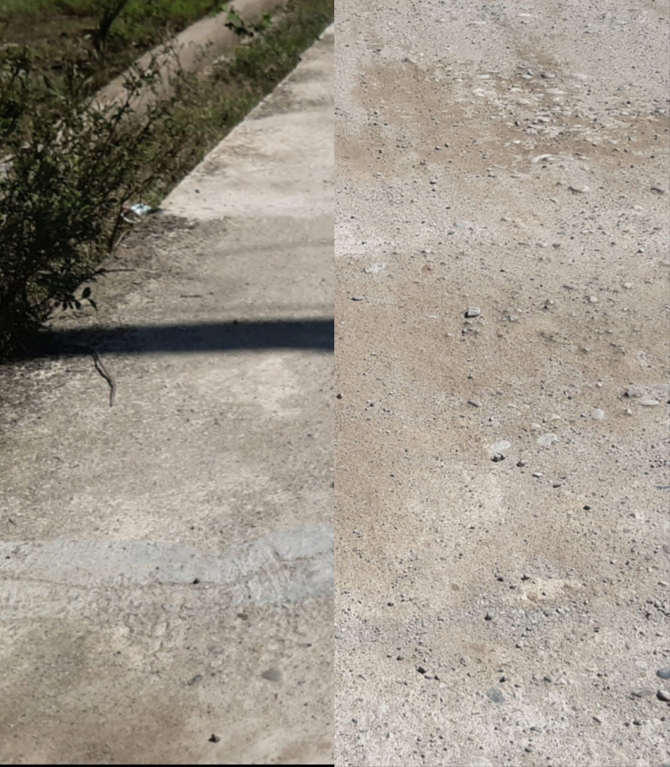 Poto : kondisi rabat beton di Dusun Pertemuan Kampung Gelung, Jum'at (26/1/2024). Dok SWARA45.COM/Afrizal)