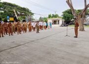 Camat Kurnia, S. STP. M.Si., Pimpin Apel kerja staf jajaran kecamatan Gunung Kaler Tahun 2024