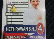 Mengenal Lebih Dekat Heffi Irawan,S.H.M.H. Caleg DPRD Kabupaten Tangerang Dari Partai PERINDO, DAPIL 1 No Urut 4