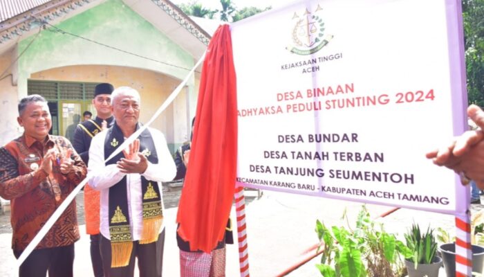 Luncurkan Program Adhyaksa Bersama Kajati Aceh, Pj Bupati Asra Sebut Stunting Mesti Terhapus dari Peta & Narasi Pembangunan Nasional