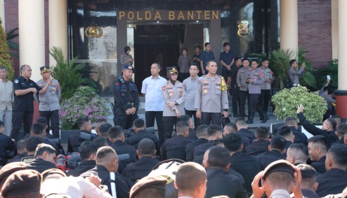 Apel Pengecekan Personel Pam TPS, Karoops Polda Banten Ingatkan Netralitas dan Profesionalisme