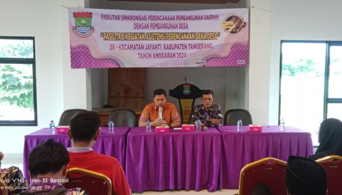 Pemerintah Kecamatan Jayanti Menggelar Fasilitasi Sinkronisasi Kegiatan Asistensi Perencanaan Dana Desa