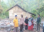 Polsek Limau Identifikasi Kebakaran Rumah Petani Miskin di Pekon Pariaman