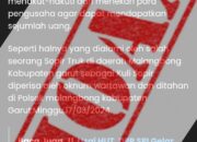 Berita Diduga Oknum Wartawan mencoba memeras Pengusaha di Malangbong Tidak Benar ( Hoak  )