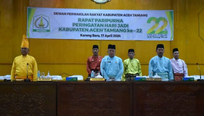 Dalam Rapat Paripurna Pj Bupati Asra Sebut Terimakasih kepada Para Tokoh Pendiri Tamiang dan Panitia Pemekaran