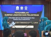 Pejabat Ketua TP-PKK Aceh Saat Melantik TP-PKK Kabupaten Aceh Tamiang, Begini Pesan Nya