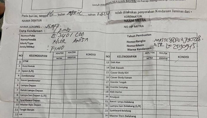 Menjelang Lebaran, ada Oknum Mata Elang di Tangerang Tarik Kendaraan di Jalan diduga Pakai BASTK Palsu