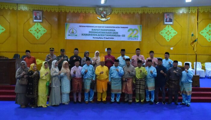 Hadiri Paripurna Hari Jadi Aceh Tamiang, Pj Bupati Asra Paparkan Prestasi Bumi Muda Sedia