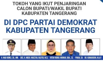 10 Orang Daftar Penjaringan Bupati di Demokrat; Ada Nama Ahmad Dedi Muhdi Pilkada Tangerang 2024