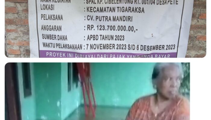 Pembangunan SPAL Di kp Cibelentung Jauh  Dari Kata Bermanfaat, Perencanaan Dan Pengawasan Dinas Perkim  Di Pertanyakan..??