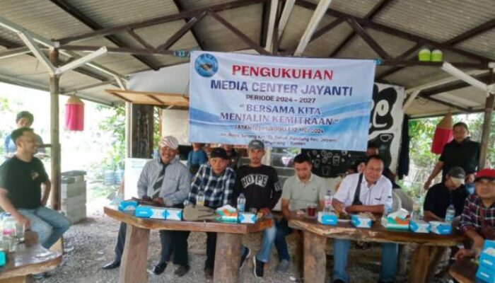 Pengukuhan Bonai Supriyadi Jadi Ketua Media Center Jayanti Periode 2024-2027