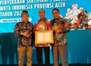 Pemkab Aceh Tamiang Terima Sertifikat WBTb dari Kemendikbud Ristek