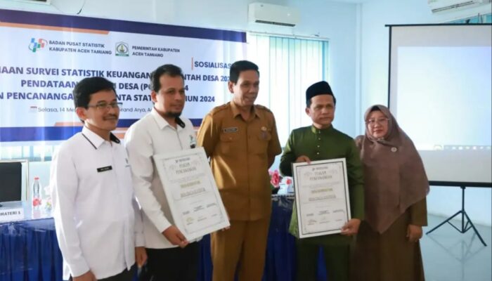 Gelar Sosialisasi Survei Keuangan Desa & Potensi Desa, Kampung Kesehatan Dinobatkan Jadi Desa Cantik